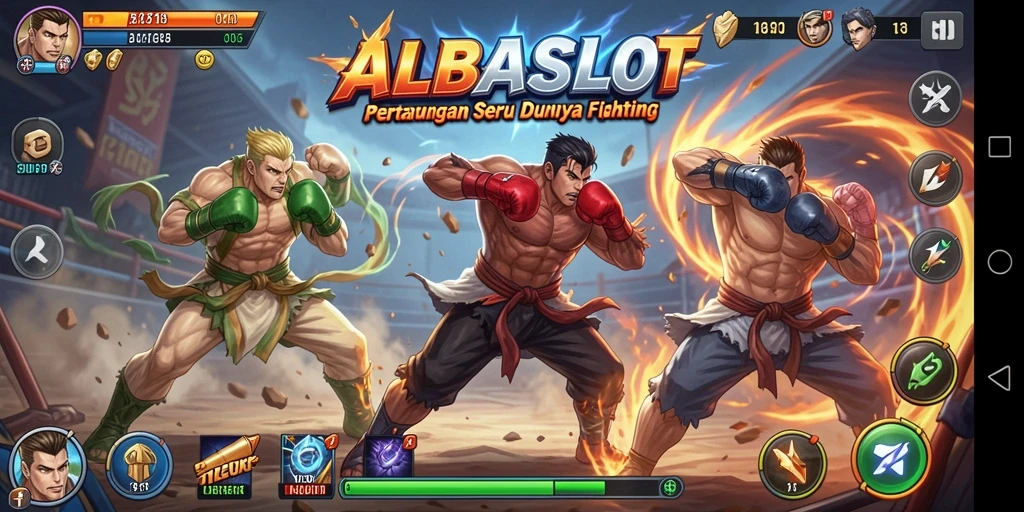 Tampilan menarik dari aksi pertarungan dalam ALBASLOT.