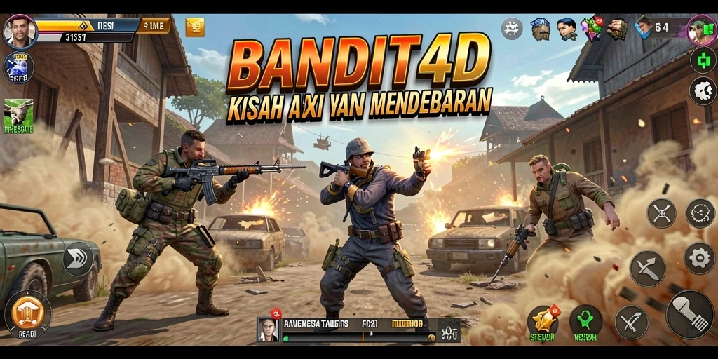 Tampilan seru dari gameplay BANDIT4D yang mendebarkan.