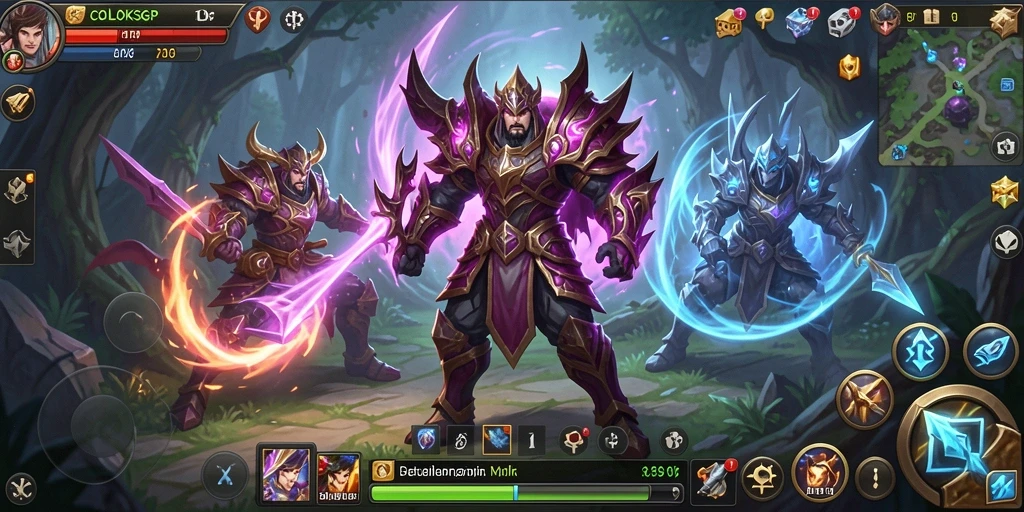 Tangkapan layar gameplay COLOKSGP yang menampilkan aksi seru dalam pertempuran MMORPG.