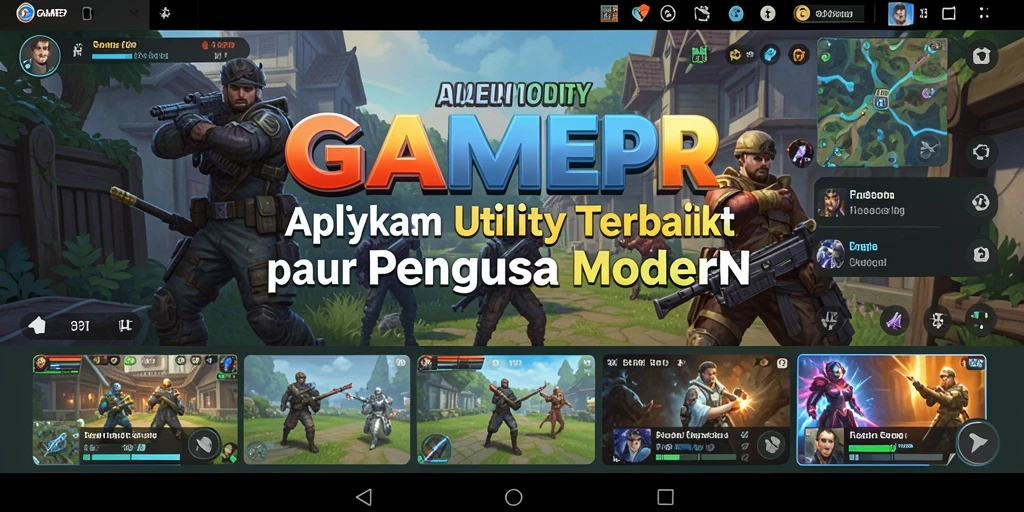 Tampilan antarmuka GAMERP yang bersih dan sederhana.