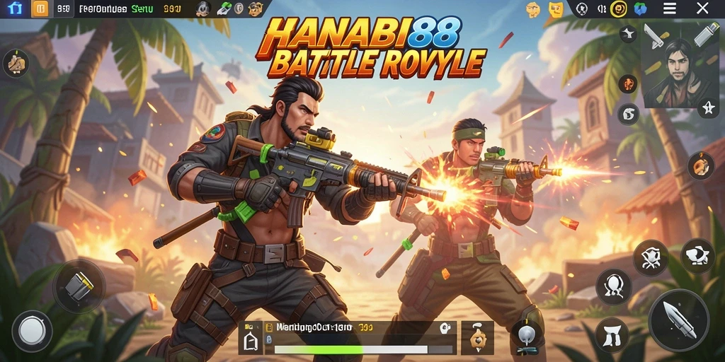 Gameplay seru di HANABI88 dengan aksi battle royale yang mendebarkan.