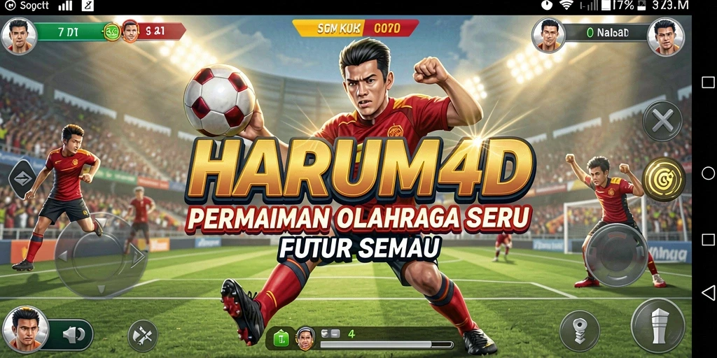 Tampilan gameplay seru dari HARUM4D dengan berbagai cabang olahraga.
