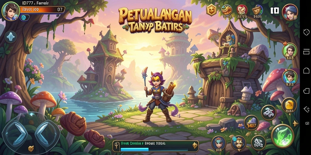 Tangkapan layar menampilkan gameplay petualangan yang seru di ID777.