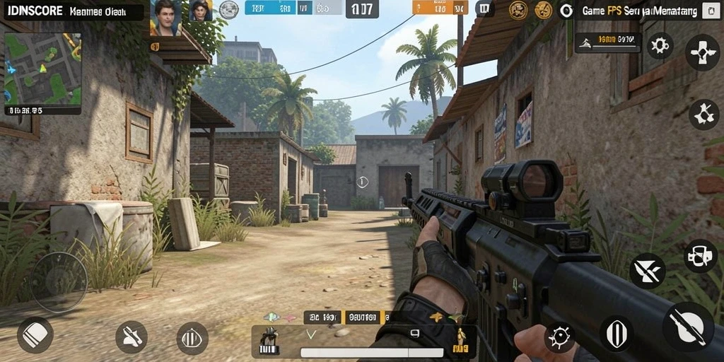 Tangkapan layar utama gameplay <strong>IDNSCORE</strong> yang mendebarkan dan penuh aksi.