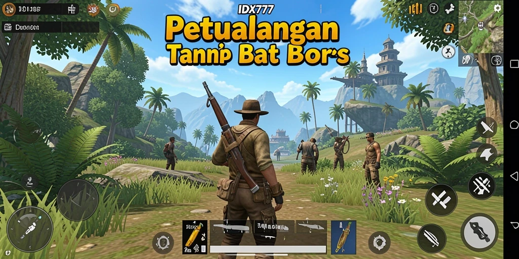 Tampilan gameplay <strong>IDX777</strong> yang mengesankan di dunia terbuka.