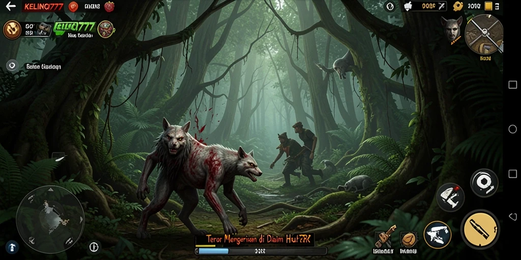 Gameplay KELINCI777 yang menegangkan di tengah hutan angker.