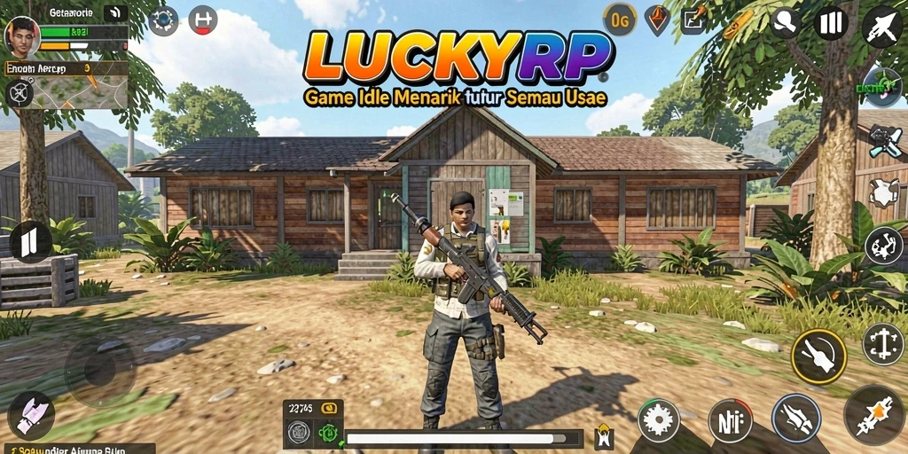 Tampilan menarik dari gameplay LUCKYRP yang memanjakan mata.