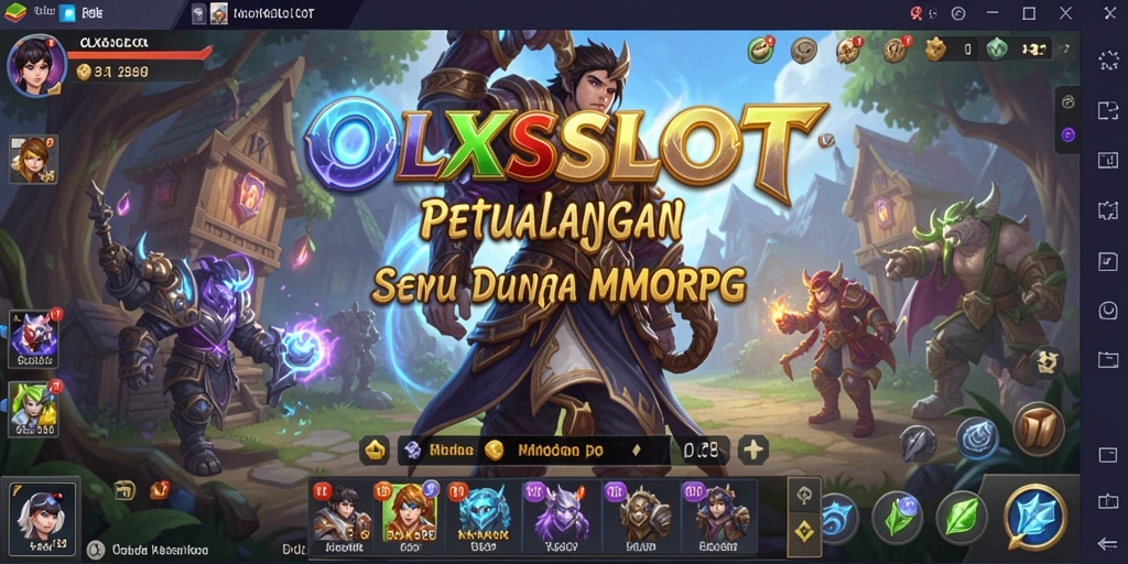 Tangkapan layar gameplay OLXSLOT yang menampilkan aksi seru MMORPG.