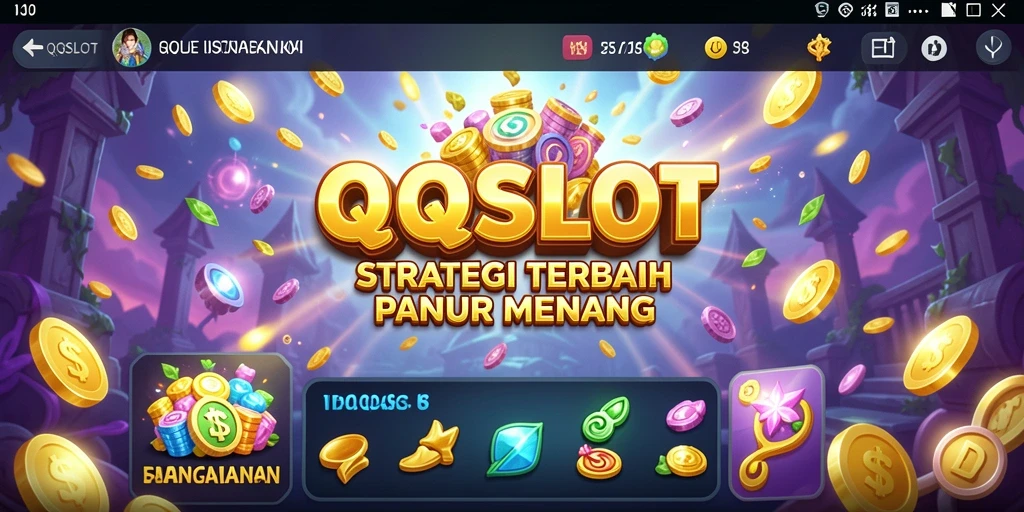 Screenshot gameplay QQSLOT yang menampilkan pertempuran strategis.