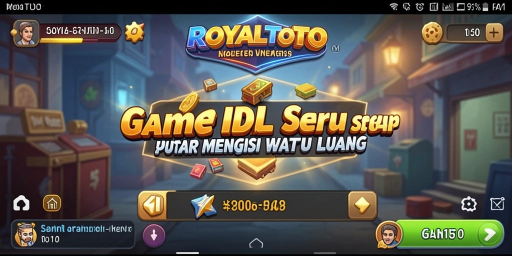 Tampilan gameplay menarik di ROYALTOTO dengan elemen Idle.