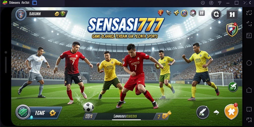 Tampilan gameplay yang menegangkan dari SENSASI777 dengan aksi olahraga nyata.