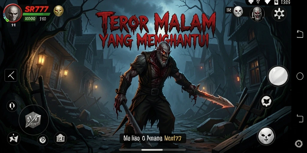 Tampilan gameplay SR777 yang menegangkan dan misterius.