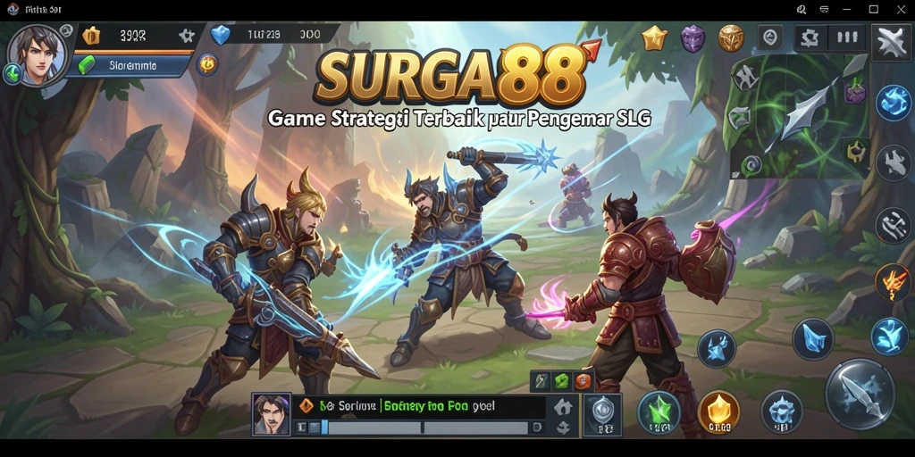 Tangkapan layar gameplay SLG dari SURGA88 yang menarik.