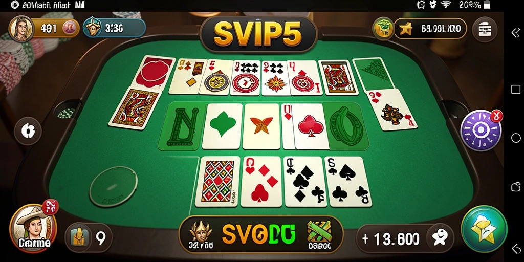 Gameplay seru dalam SVIP5 menunjukkan keseruan bermain domino.