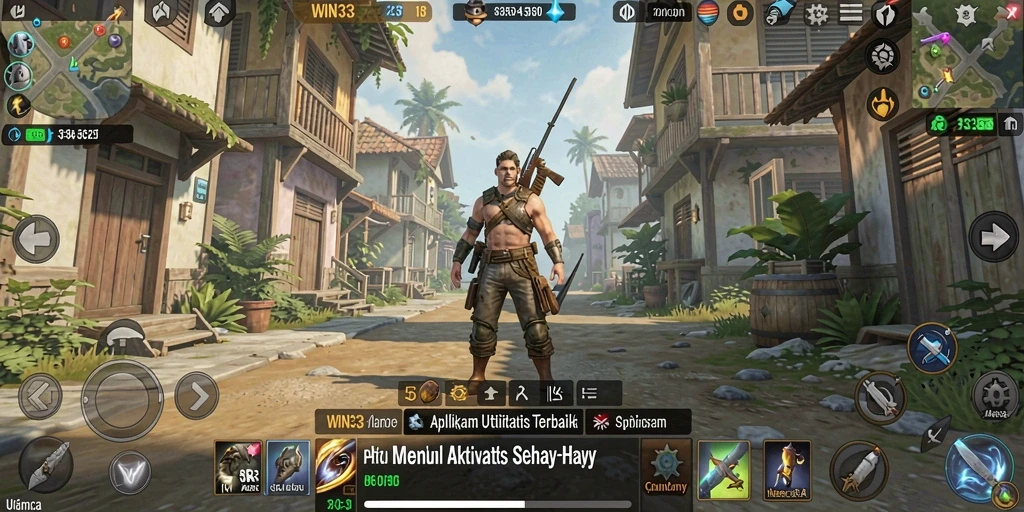 Screenshot utama WIN33 menampilkan antarmuka user-friendly aplikasi Utility.